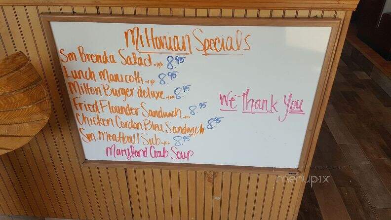 Miltonion Pizzeria - Milton, DE menu_pic