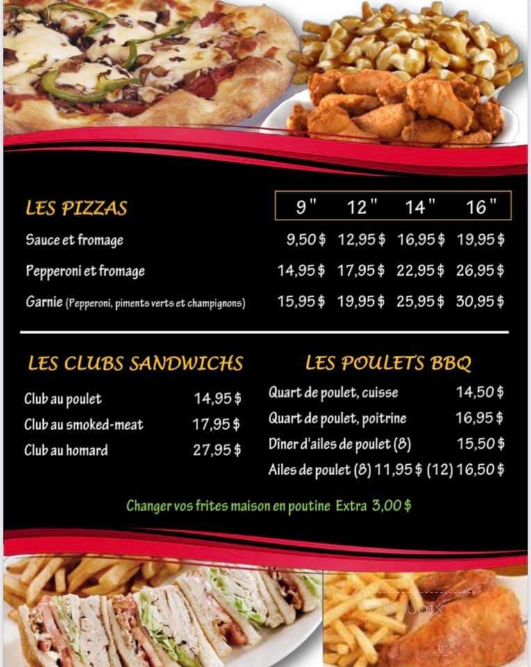 Restaurant Le Surcouf Cafe - Perce, QC menu_pic