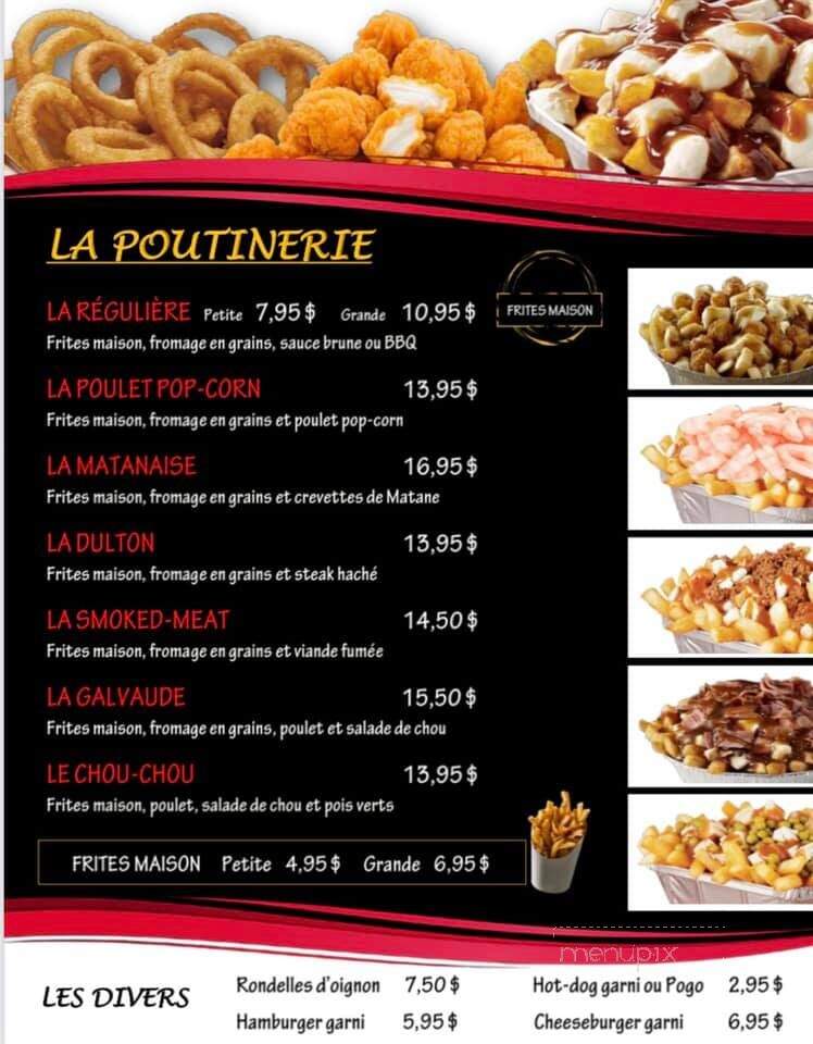 Restaurant Le Surcouf Cafe - Perce, QC menu_pic