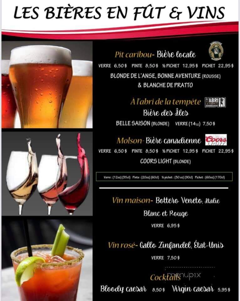 Restaurant Le Surcouf Cafe - Perce, QC menu_pic