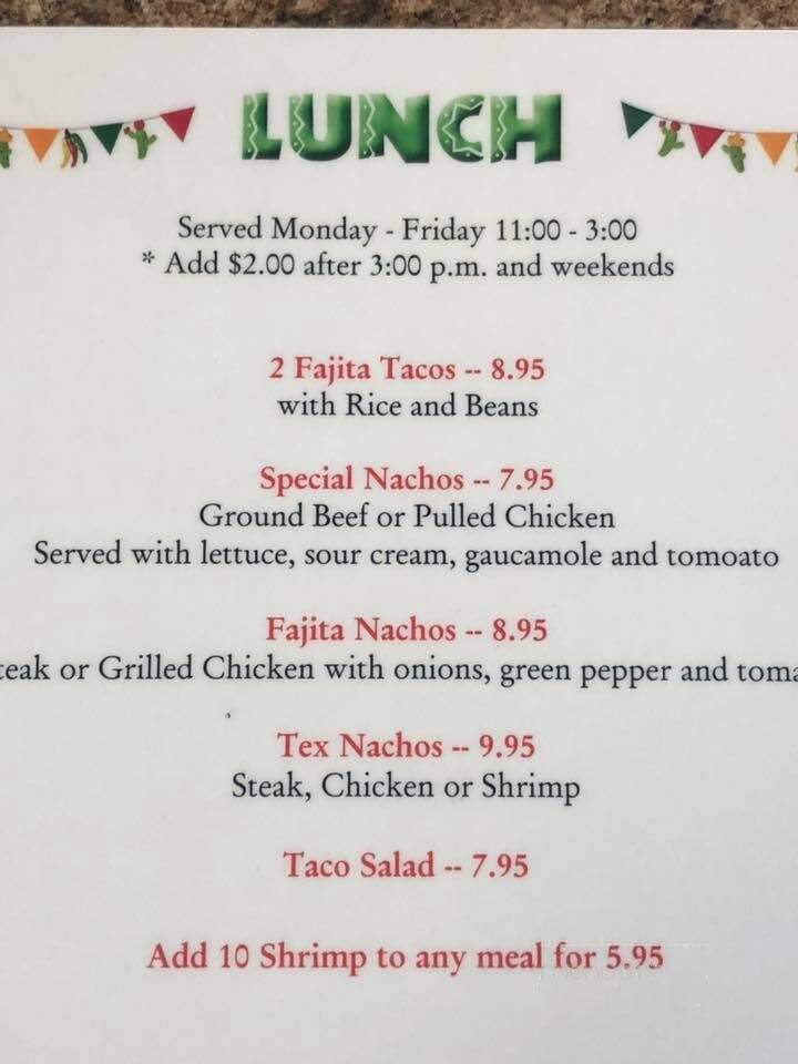 Los Mexicanos - Beaver Dam, KY menu_pic