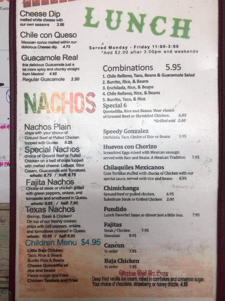 Los Mexicanos - Beaver Dam, KY menu_pic