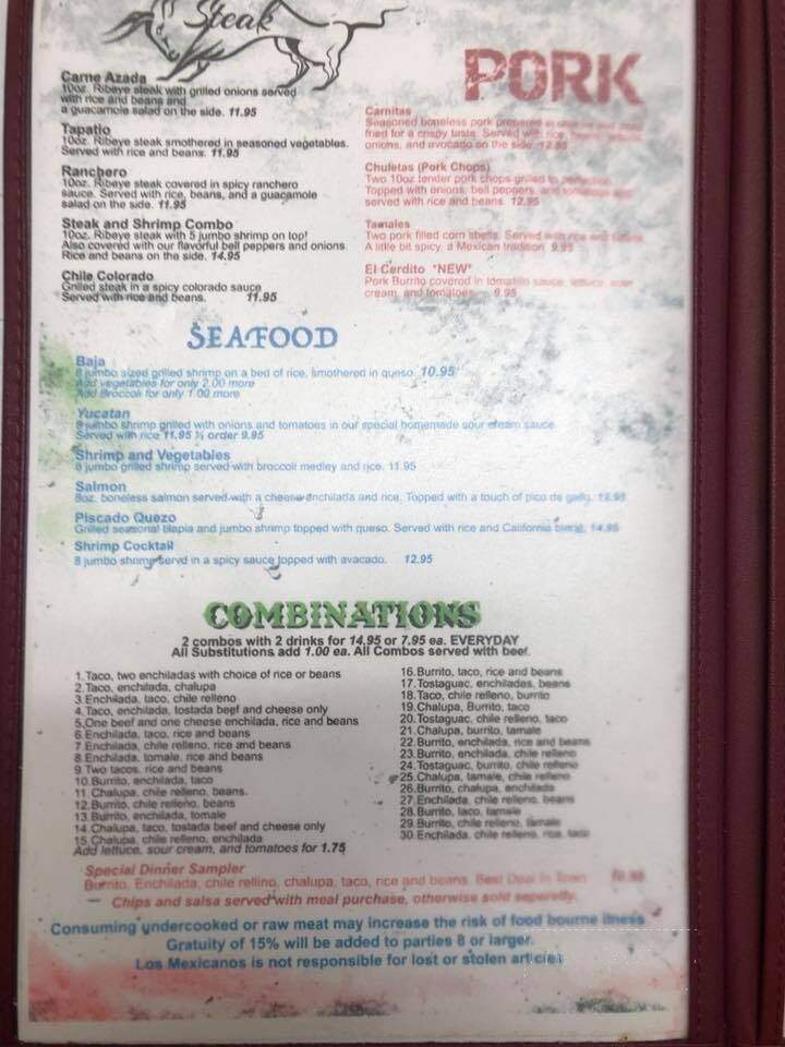 Los Mexicanos - Beaver Dam, KY menu_pic