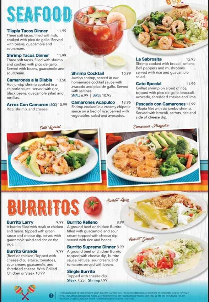 Cinco De Mayo Mexican Grill - Douglasville, GA menu_pic