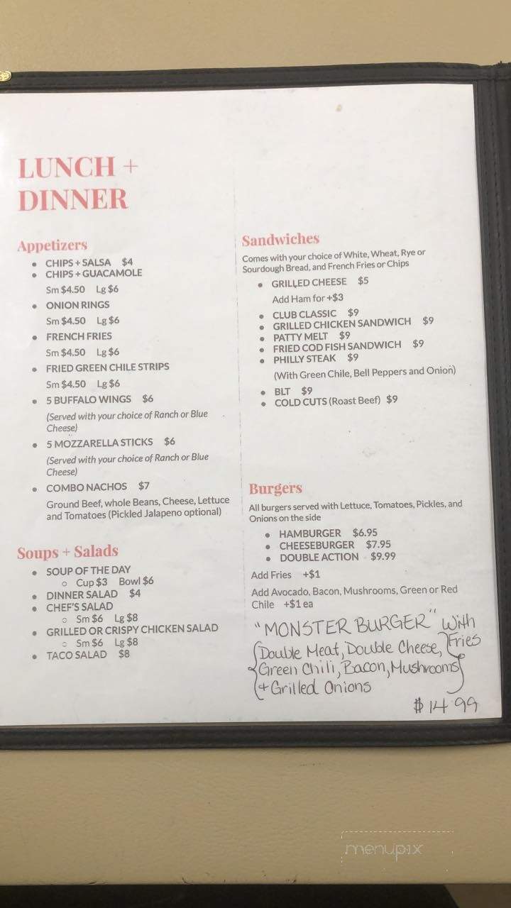 Four Winds - Carrizozo, NM menu_pic