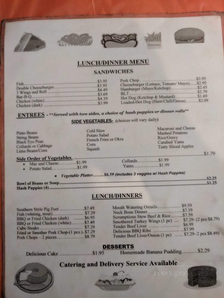 J C's Kitchen - Durham, NC menu_pic