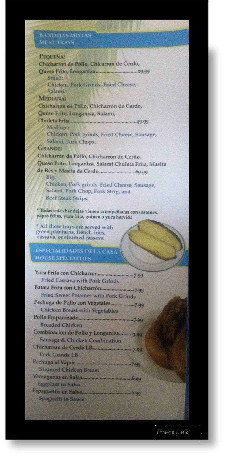 La Palma Restaurant - Allentown, PA menu_pic