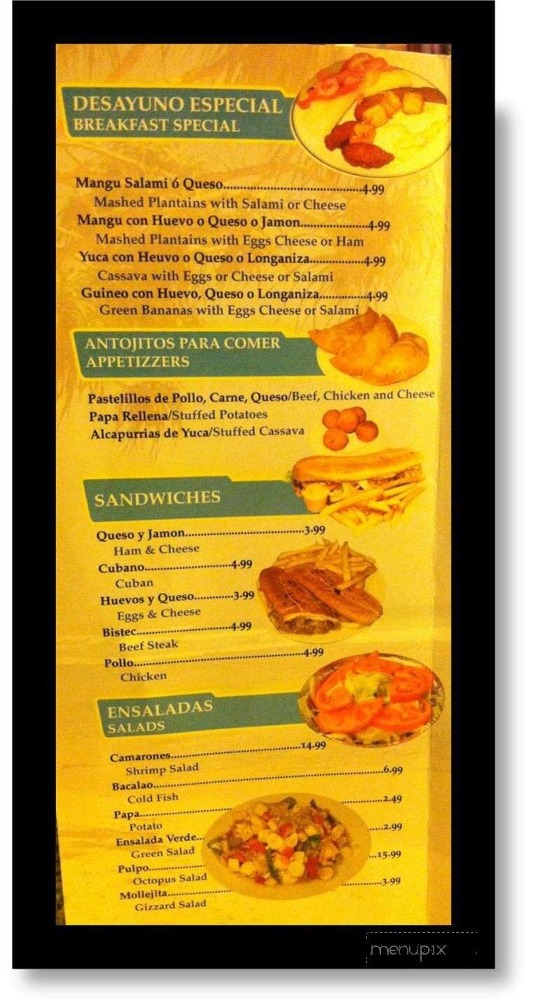 La Palma Restaurant - Allentown, PA menu_pic