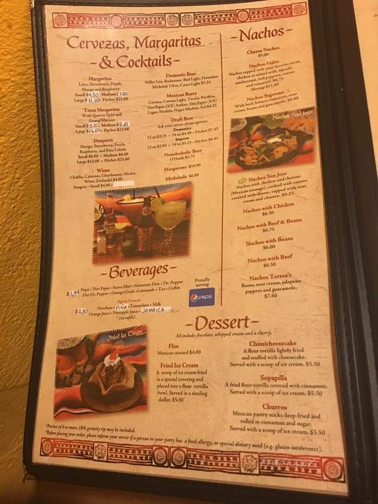 Teresa's Mexican - North Augusta, SC menu_pic