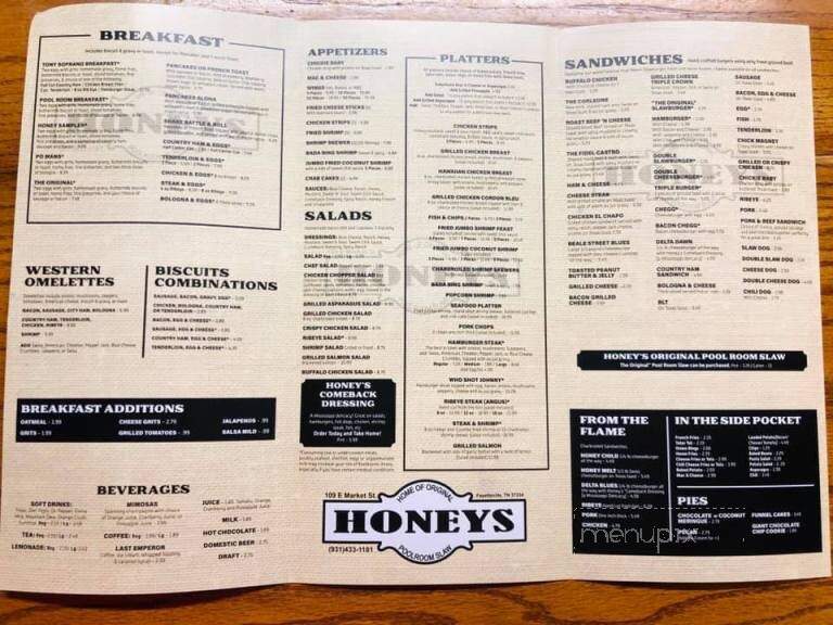 Honey's Restaurant - Fayetteville, TN
