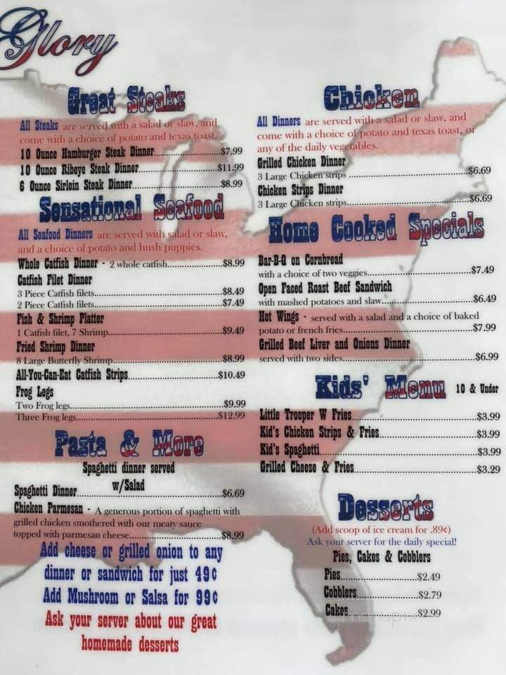 Stamps Stars & Stripes Restaurant - Gallatin, TN menu_pic