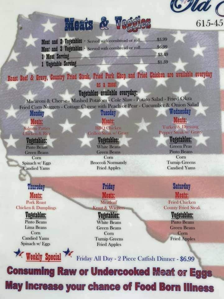 Stamps Stars & Stripes Restaurant - Gallatin, TN menu_pic