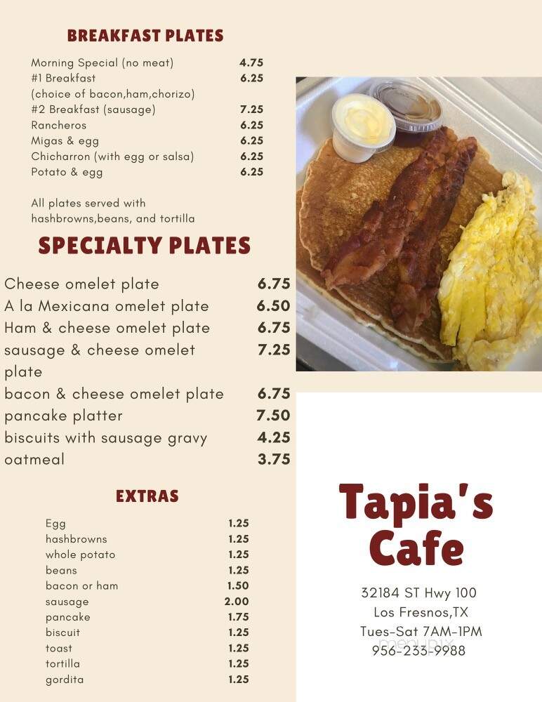 Tapia's Cafe - Los Fresnos, TX