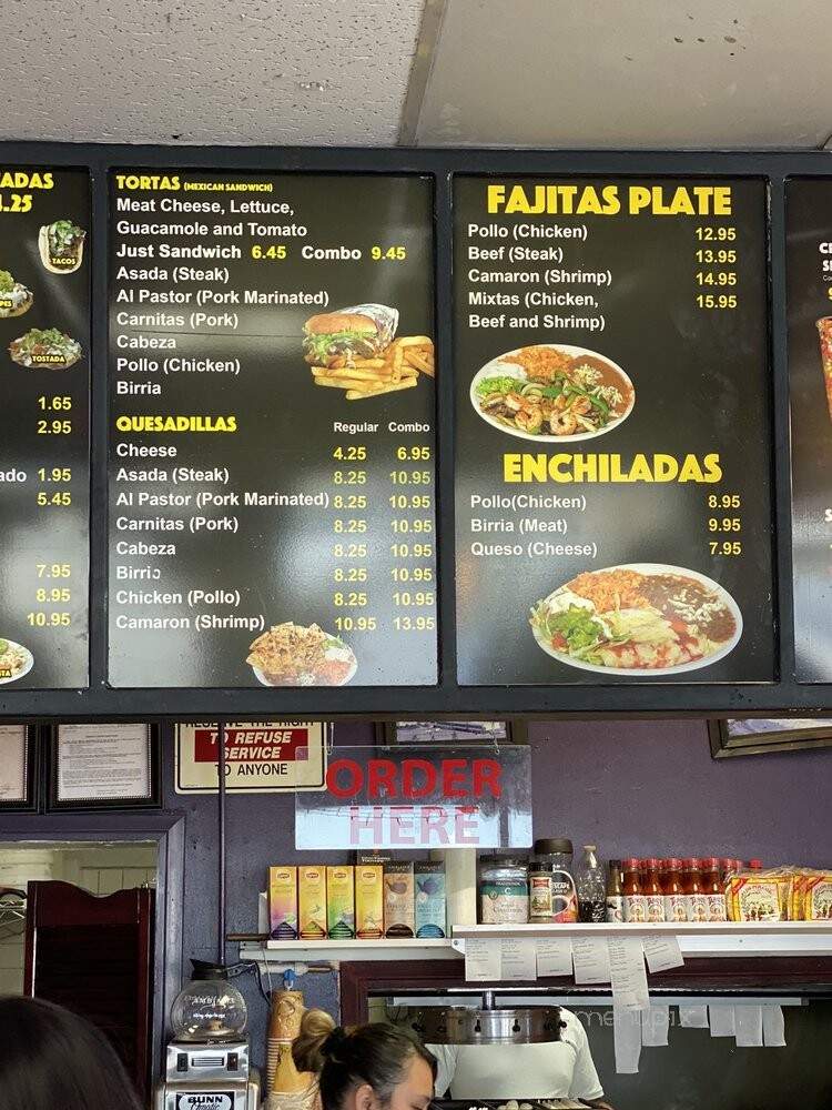 Los Dos Toritos Restaurant - Baker, CA menu_pic