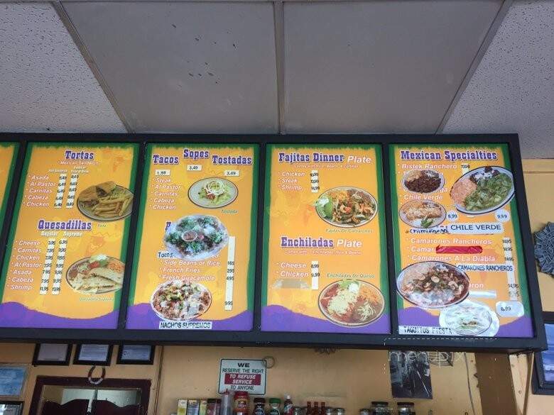 Los Dos Toritos Restaurant - Baker, CA menu_pic