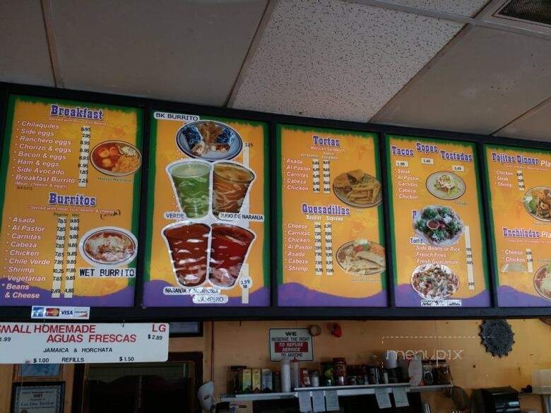 Los Dos Toritos Restaurant - Baker, CA menu_pic