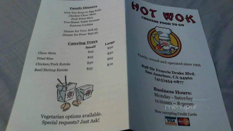 Hot Wok Chinese Food - San Anselmo, CA