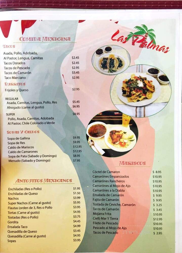 Las Palmas Restaurant Pupuseria Y - Sacramento, CA menu_pic