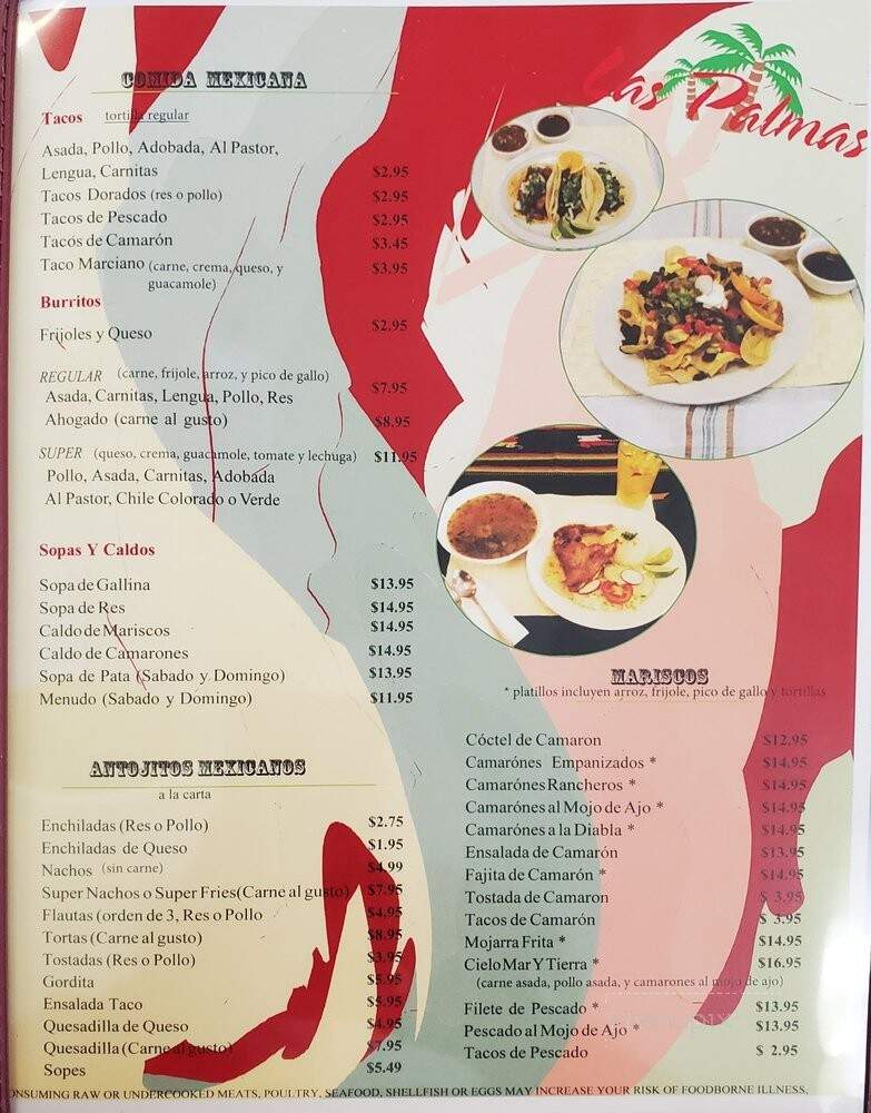 Las Palmas Restaurant Pupuseria Y - Sacramento, CA menu_pic