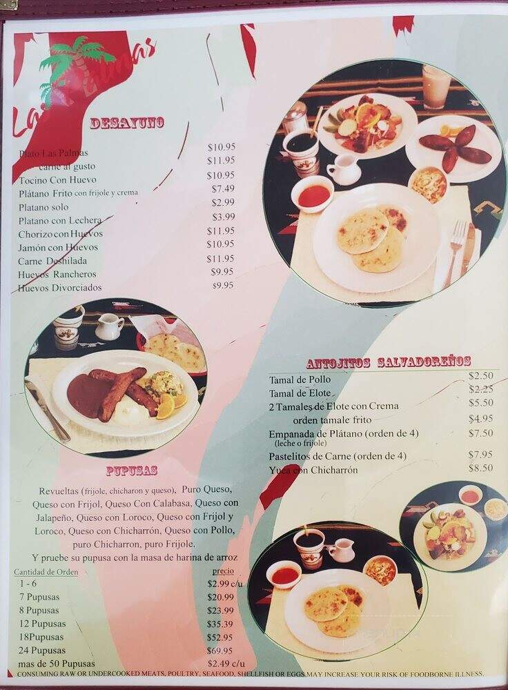 Las Palmas Restaurant Pupuseria Y - Sacramento, CA menu_pic