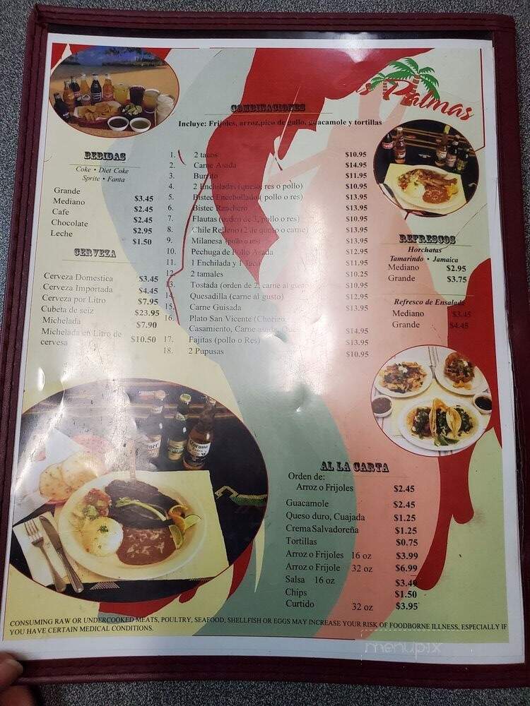 Las Palmas Restaurant Pupuseria Y - Sacramento, CA menu_pic