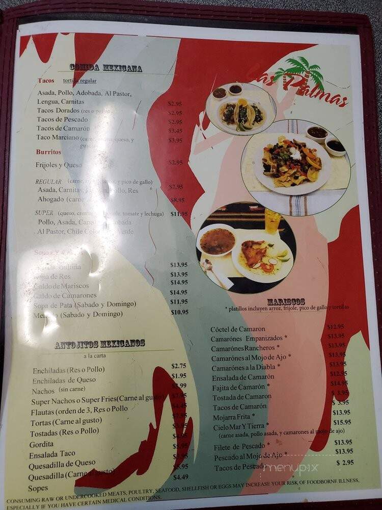 Las Palmas Restaurant Pupuseria Y - Sacramento, CA menu_pic