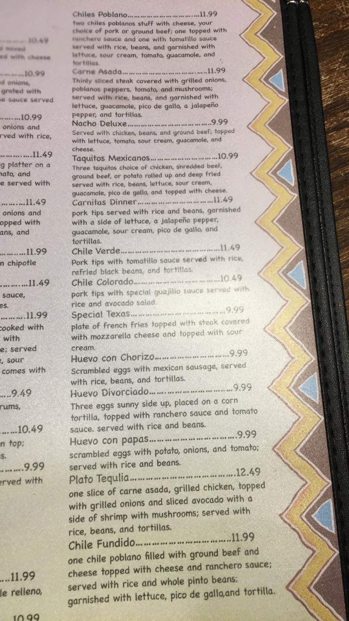 Don Tequila - Allegany, NY menu_pic