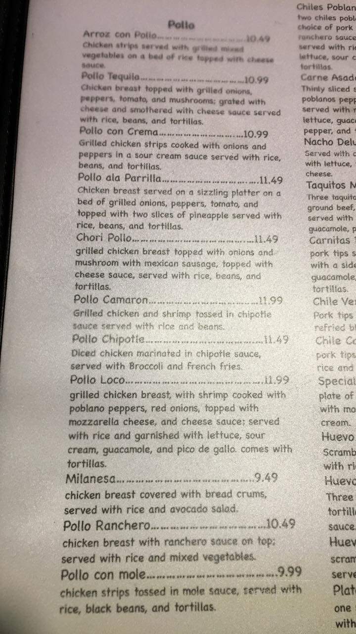 Don Tequila - Allegany, NY menu_pic