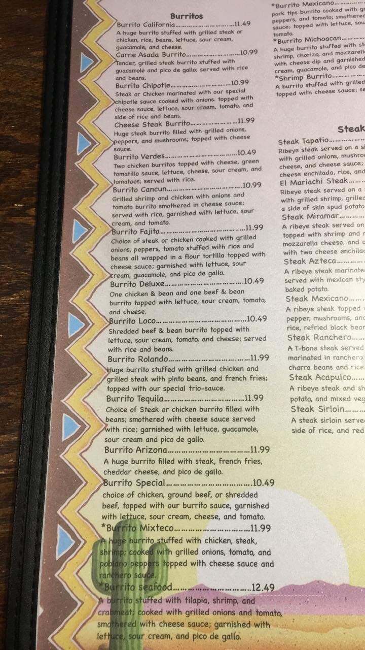 Don Tequila - Allegany, NY menu_pic