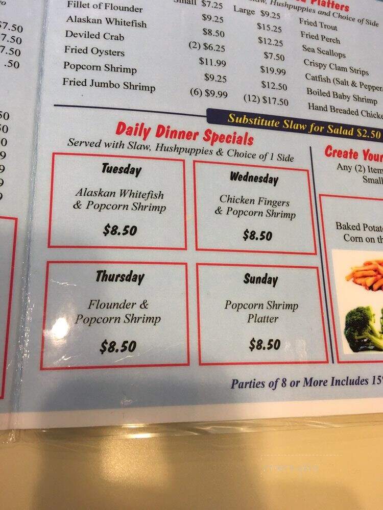 The Fisherman's Dock - Kingsport, TN menu_pic