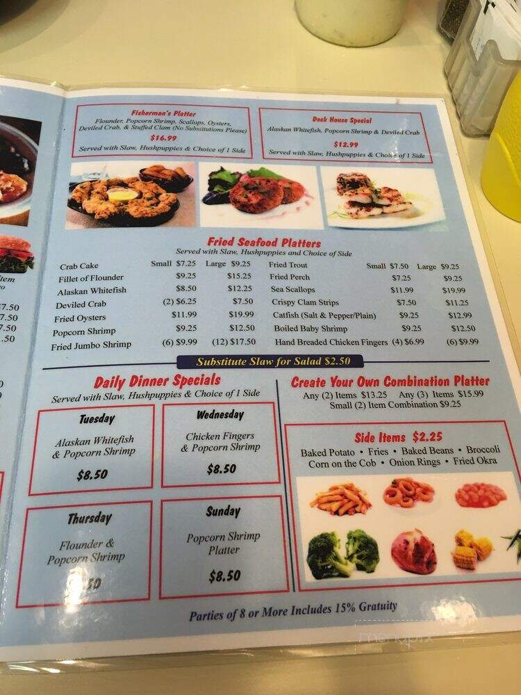 The Fisherman's Dock - Kingsport, TN menu_pic