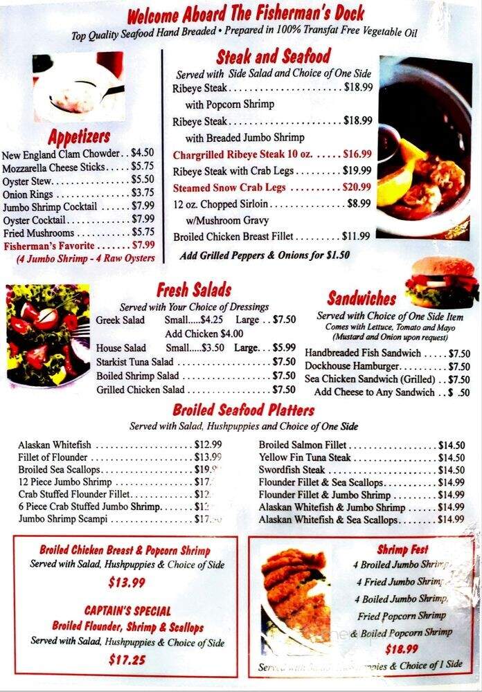 The Fisherman's Dock - Kingsport, TN menu_pic