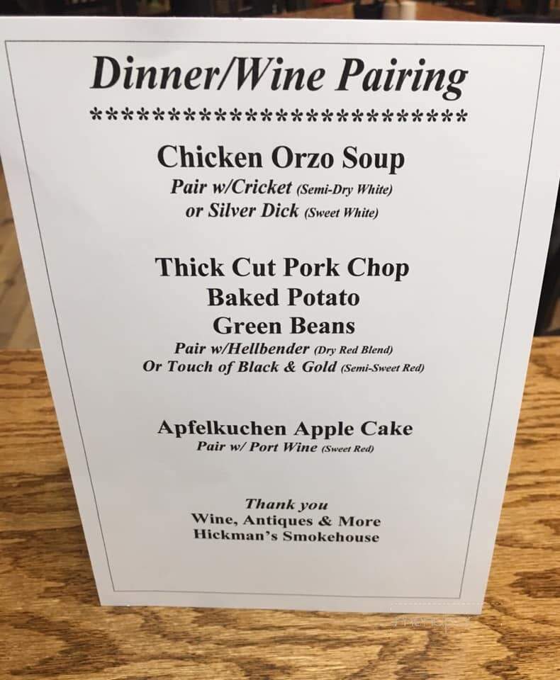 Hickman's Smokehouse - Cole Camp, MO menu_pic