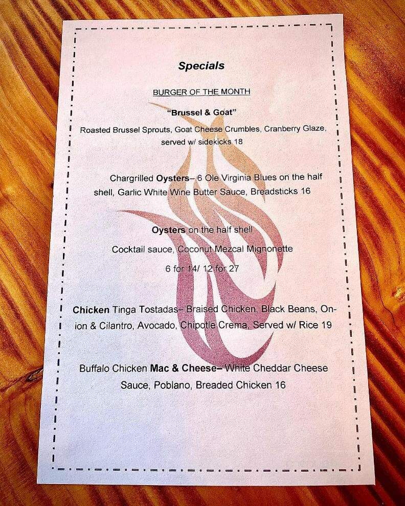 ASH Gastropub - Chicago, IL menu_pic