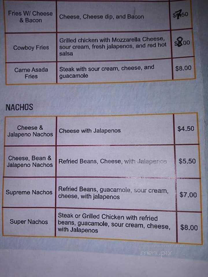 Barra Jalisco Restaurant - Miamisburg, OH menu_pic