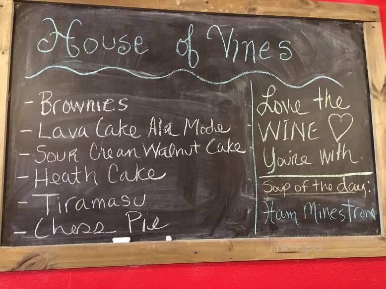 House of Vines - Dickson, TN menu_pic