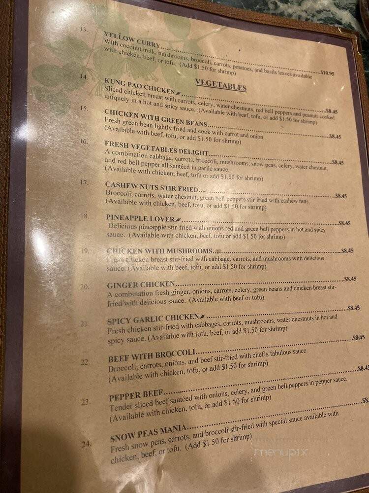 Far East - Olympia, WA menu_pic