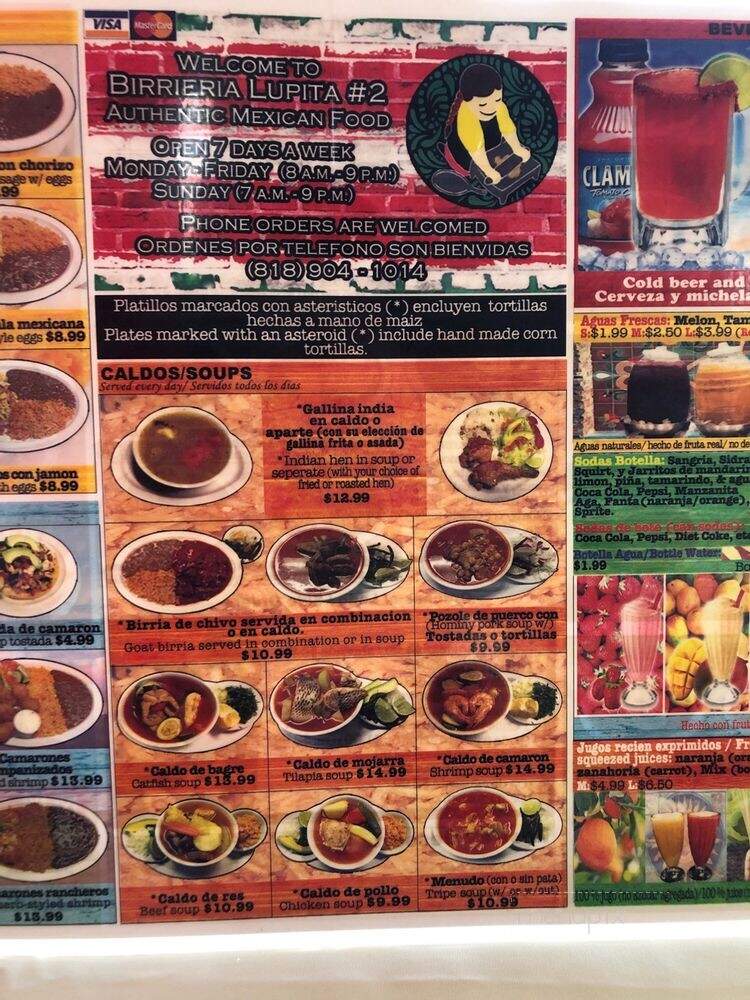 Birrieria Lupita - Van Nuys, CA menu_pic