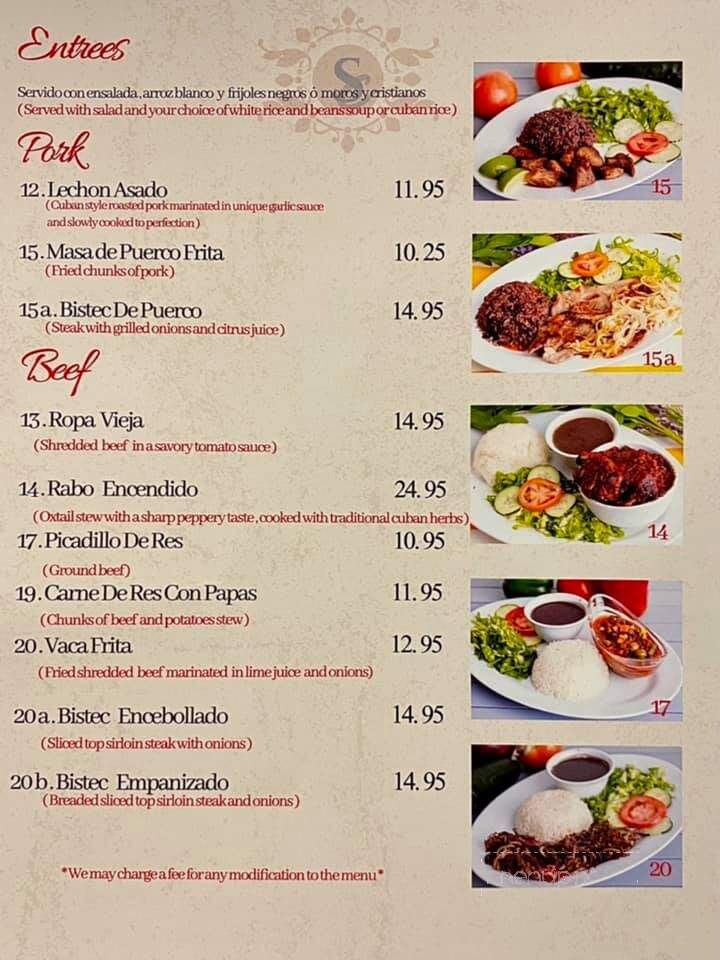 Sol Cubano - North Highlands, CA menu_pic