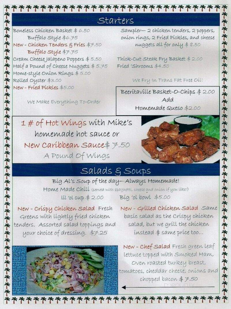 big Al's Beeritaville - Louisville, KY menu_pic