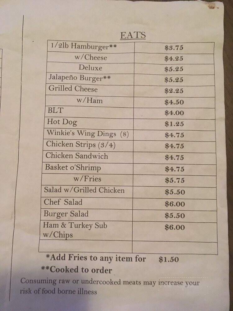 Gridiron Bar & Grill - Pontiac, MI menu_pic