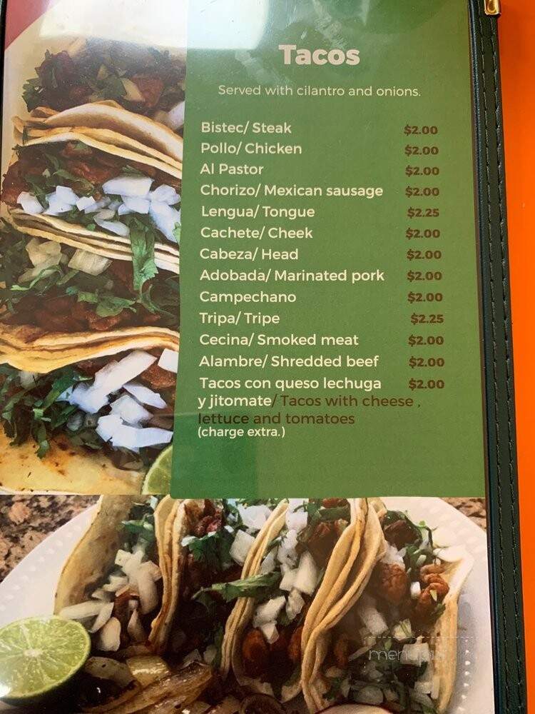 La Estrella Tienda Mexicana - Bear, DE menu_pic