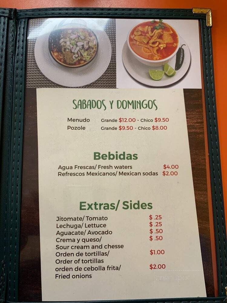 La Estrella Tienda Mexicana - Bear, DE menu_pic