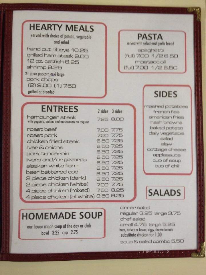 Sunset Restaurant - Mount Olive, IL menu_pic