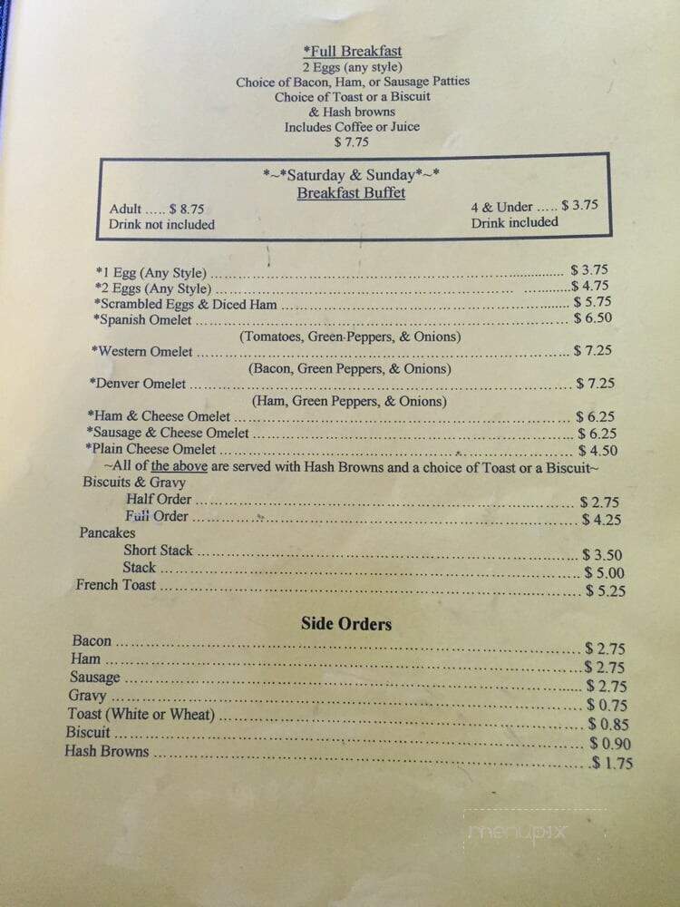 Creations Restaurant - Cheney, KS menu_pic