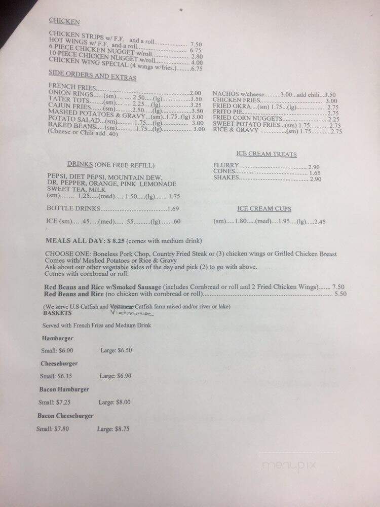 Star Drive In - Magnolia, MS menu_pic