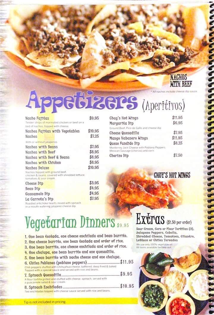 La Carreta Mexican Restaurant - Saint Charles, MO menu_pic