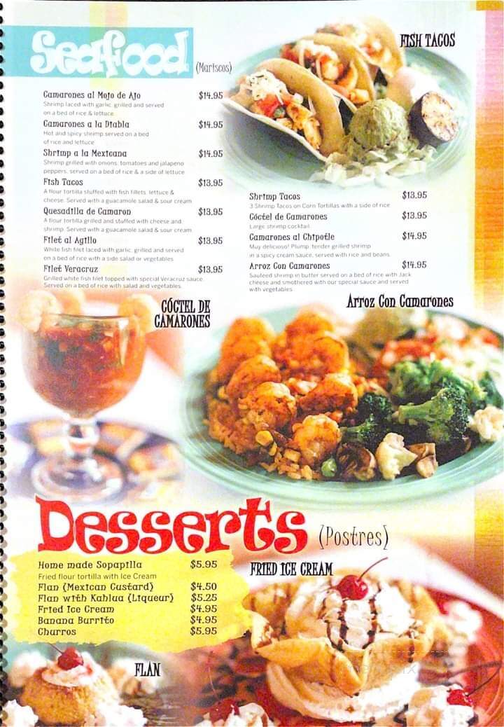 La Carreta Mexican Restaurant - Saint Charles, MO menu_pic