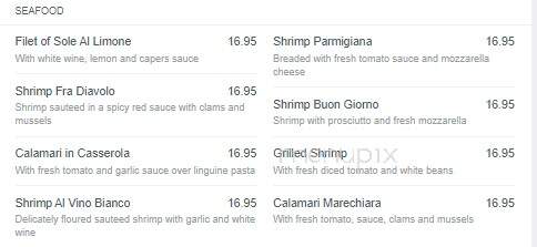 Buongiorno's Ristorante - Dumont, NJ menu_pic