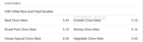 China King - Lumberton, NC menu_pic